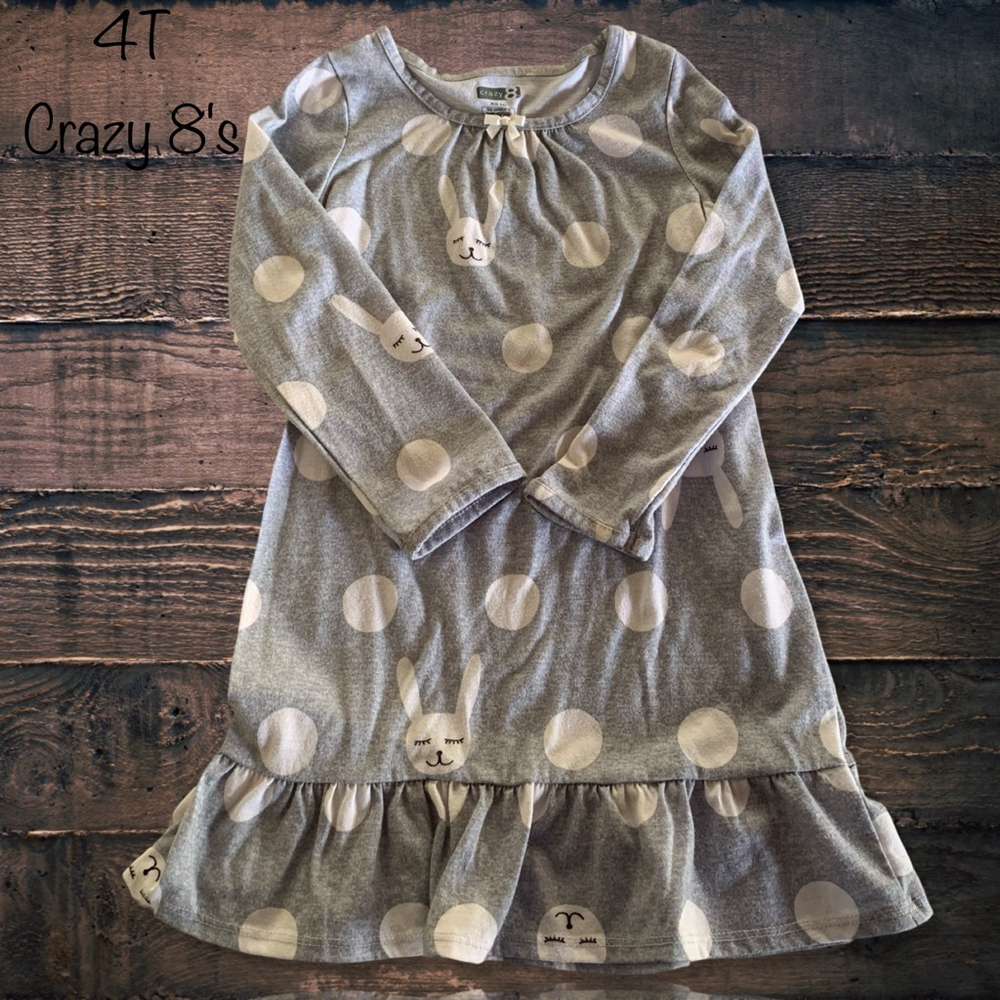 4T Crazy 8's Bunny Nightgown